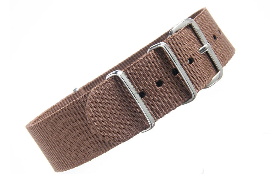 Dark Brown Leather Strap - Adjustable (20mm)