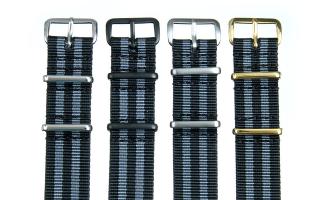 Black/Grey Premium NATO - 18mm