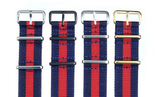 Navy & Red Premium NATO - 20mm