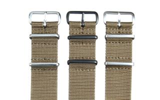 Khaki Premium NATO - 22mm