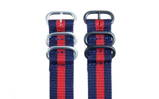 Navy & Red HD NATO - 20mm Ballistic Nylon