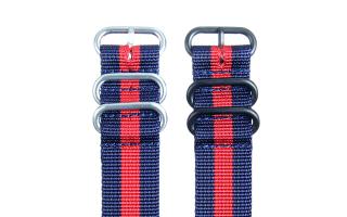 Navy & Red HD NATO - 22mm Ballistic Nylon