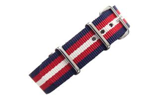 Navy/Red/Cream NATO - 18mm