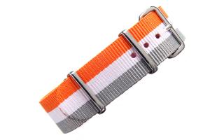 Orange/White/Grey NATO - 20mm