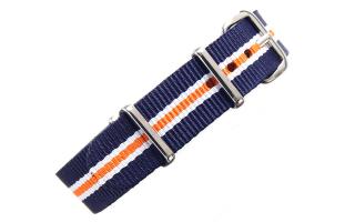 Navy/White/Orange NATO - 16mm