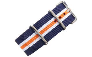 Navy/White/Orange NATO - 24mm