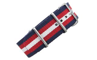 Navy/Red/Cream NATO - 22mm