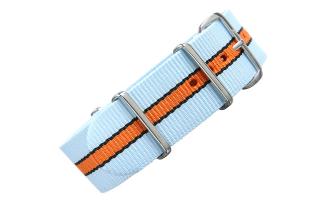 Blue/Black/Orange NATO - 22mm
