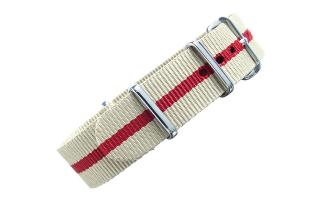 Sand & Red NATO - 18mm