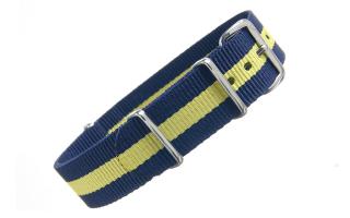 Navy & Yellow NATO - 18mm