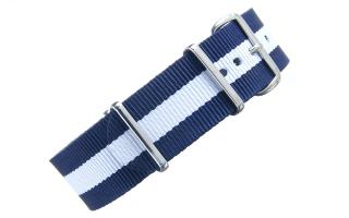Navy & White NATO - 22mm