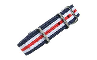 Navy/White/Red NATO - 16mm