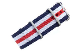 Navy/White/Red NATO - 22mm