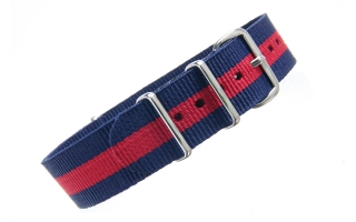 Navy & Red NATO - 18mm