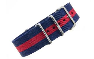 Navy & Red NATO - 22mm