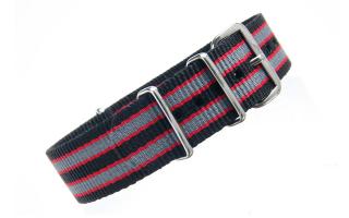 Black/Red/Grey NATO - 20mm