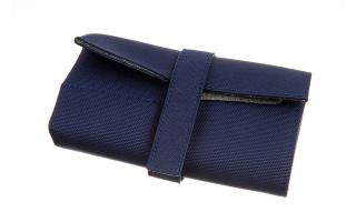 Navy Canvas Watch Roll