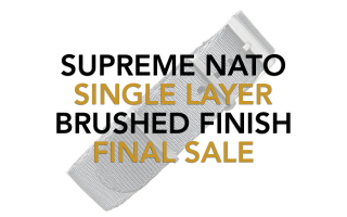 Supreme NATO / Single Layer / Brushed -- FINAL SALE