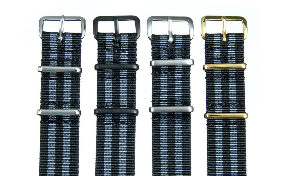 Black/Grey Premium NATO - 18mm
