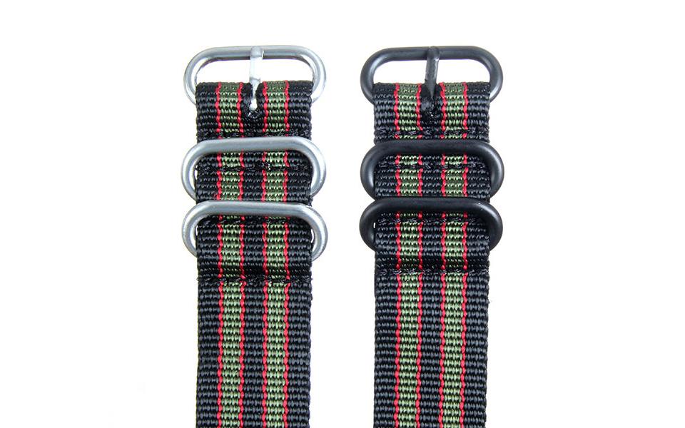 Black & Olive (Bond) HD NATO - 22mm Ballistic Nylon