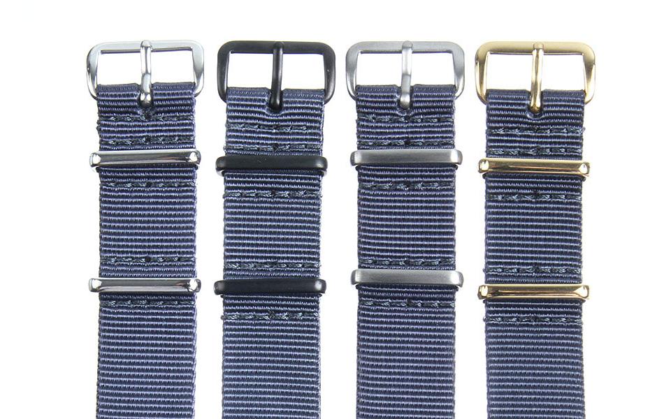 Steel Grey Premium NATO - 18mm