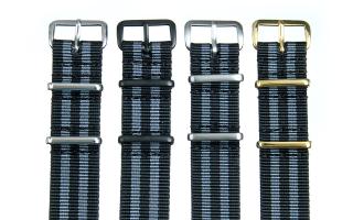 Black/Grey Premium NATO - 18mm