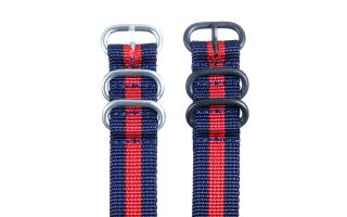 Navy & Red HD NATO - 18mm Ballistic Nylon