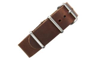 Dark Brown Leather NATO