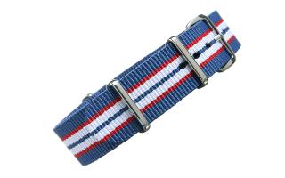 Blue/Red/White NATO - 18mm