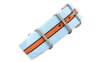 Blue/Black/Orange NATO - 22mm