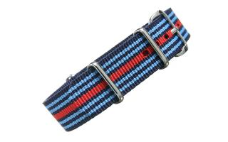 Navy/Blue/Red NATO - 18mm