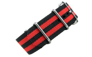 Black & Red NATO - 24mm