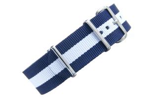Navy & White NATO - 22mm