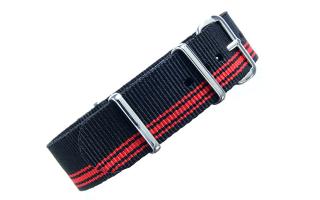 Black & Red NATO - 20mm