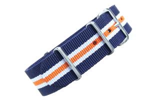 Navy/White/Orange NATO - 22mm