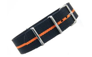 Black & Orange NATO - 20mm