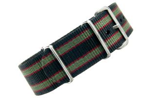 Black & Olive (Bond) NATO - 24mm