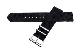 Black 2-Piece NATO 22mm